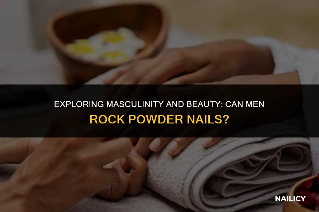 can men do powder nail