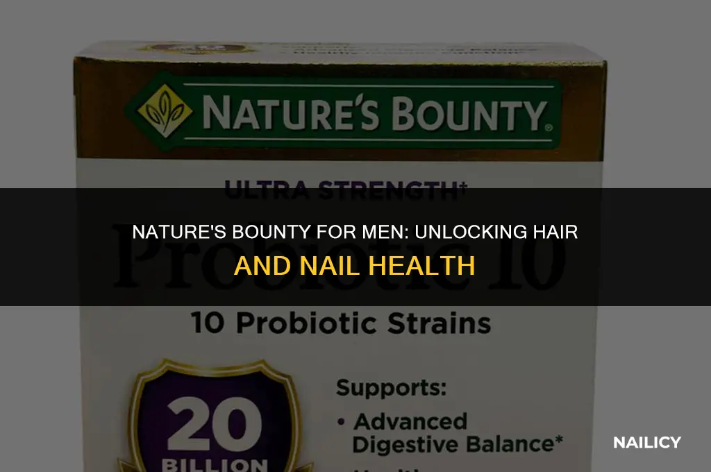 can men use natures bounty hair and nails
