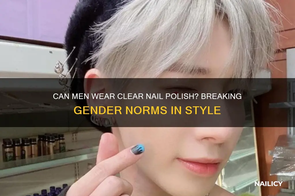 can men wear clear nail polish