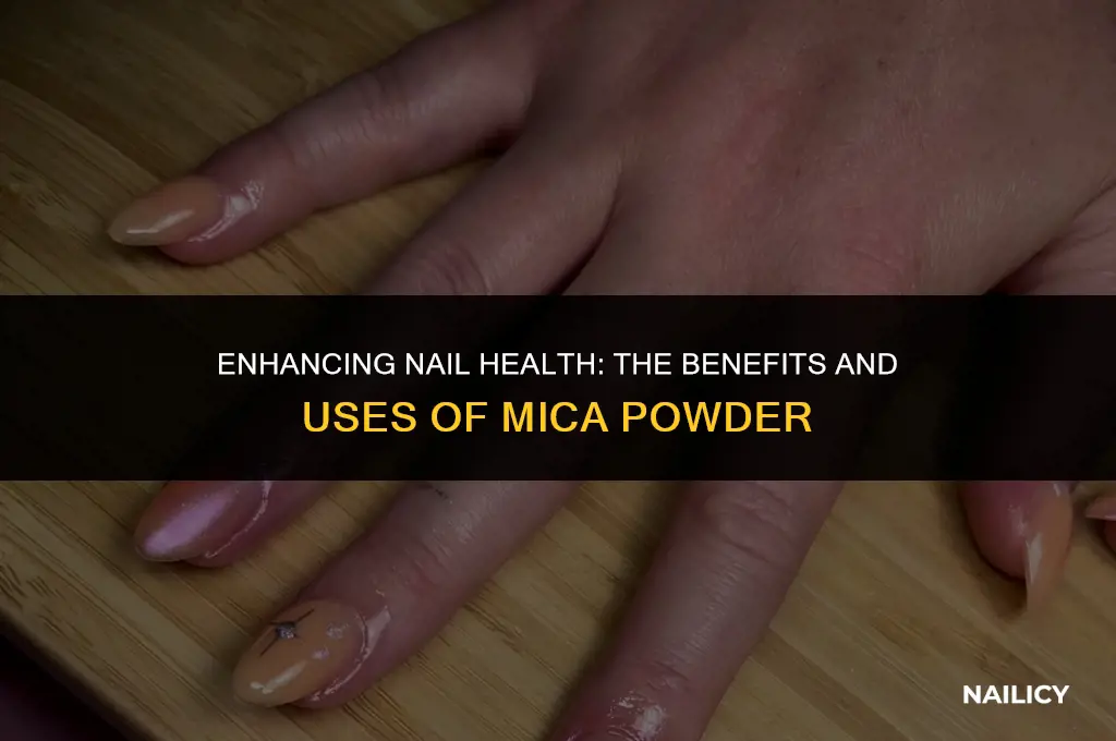 can mica powder be used for nails