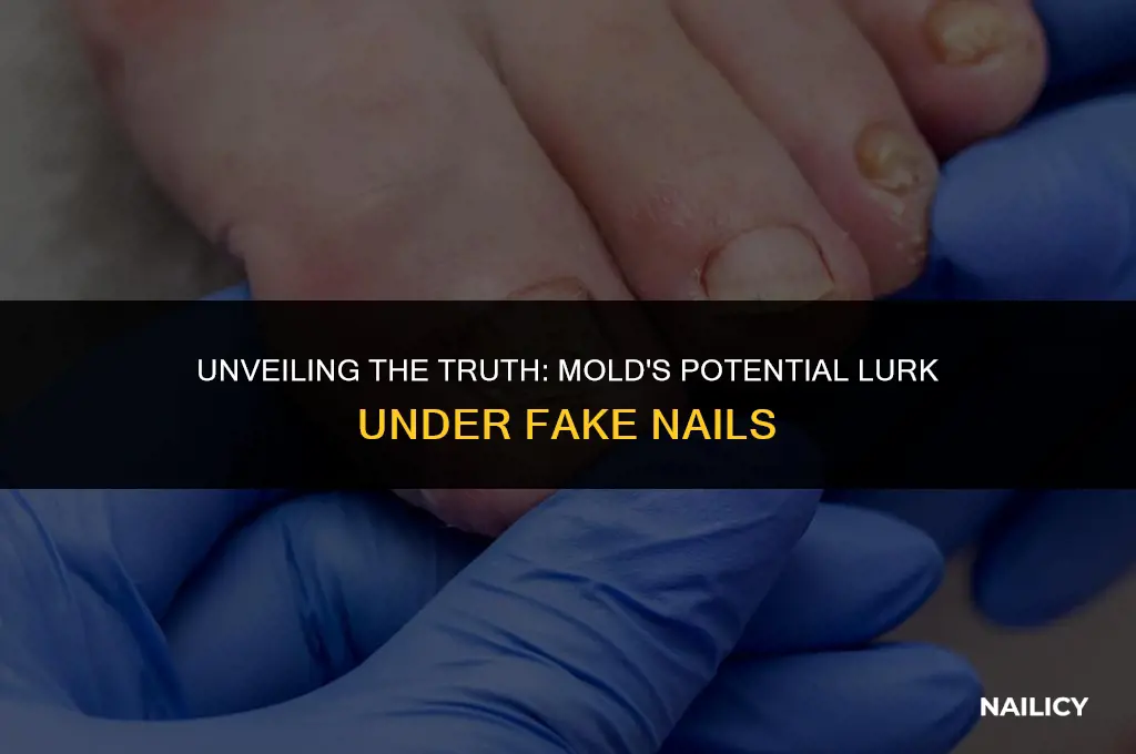 can mold grow under fake nails
