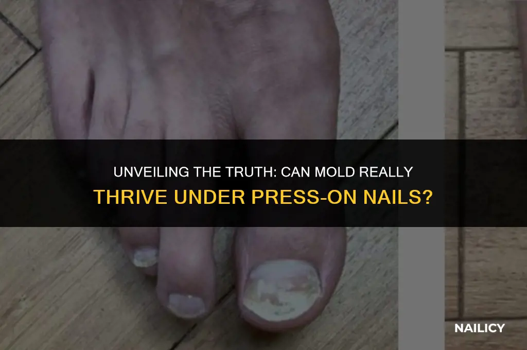 can mold grow under press on nails