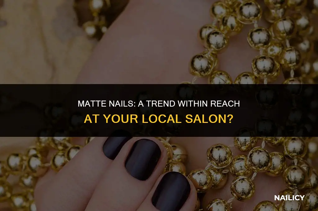 can most nail salons do matte nails