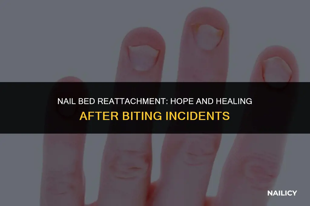 can nail bed reattach after biting