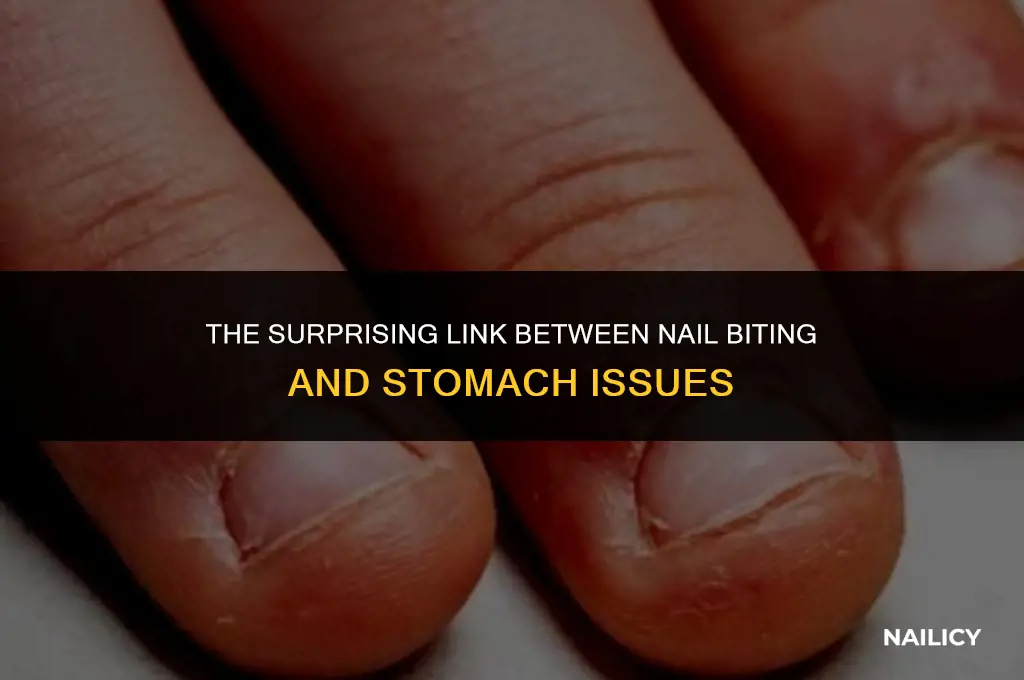 can nail biting cause stomach problems