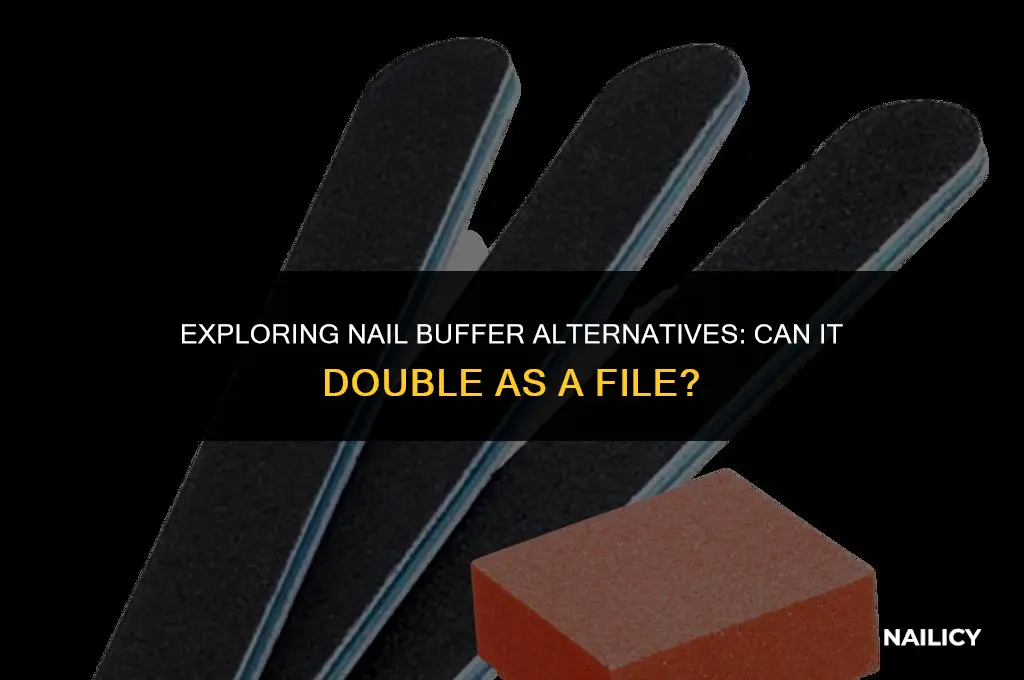 can nail buffer be used as a file