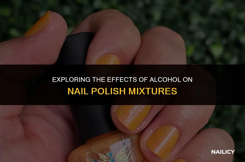 can nail color be mixed with alcohol