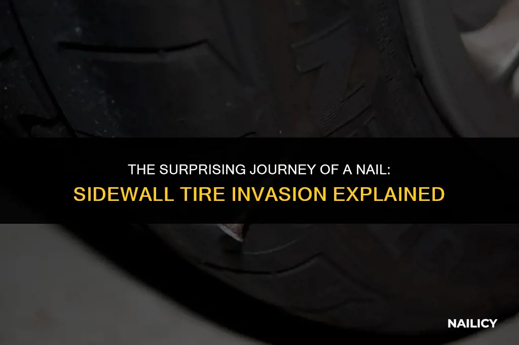can nail end up in sidewall of tire