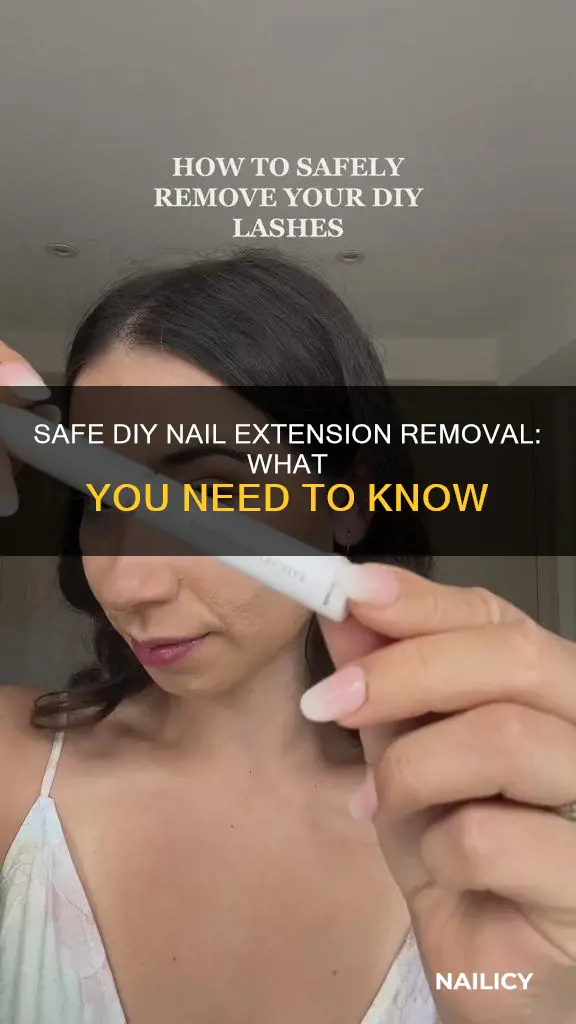 can nail extensions be removed at home