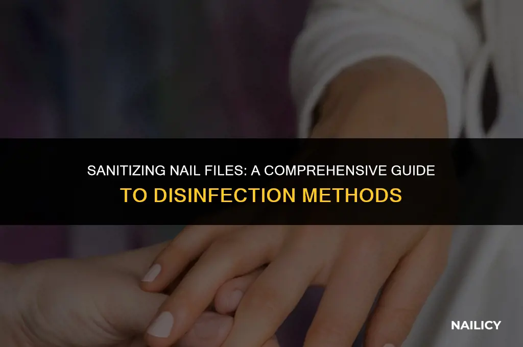 can nail files be disinfected