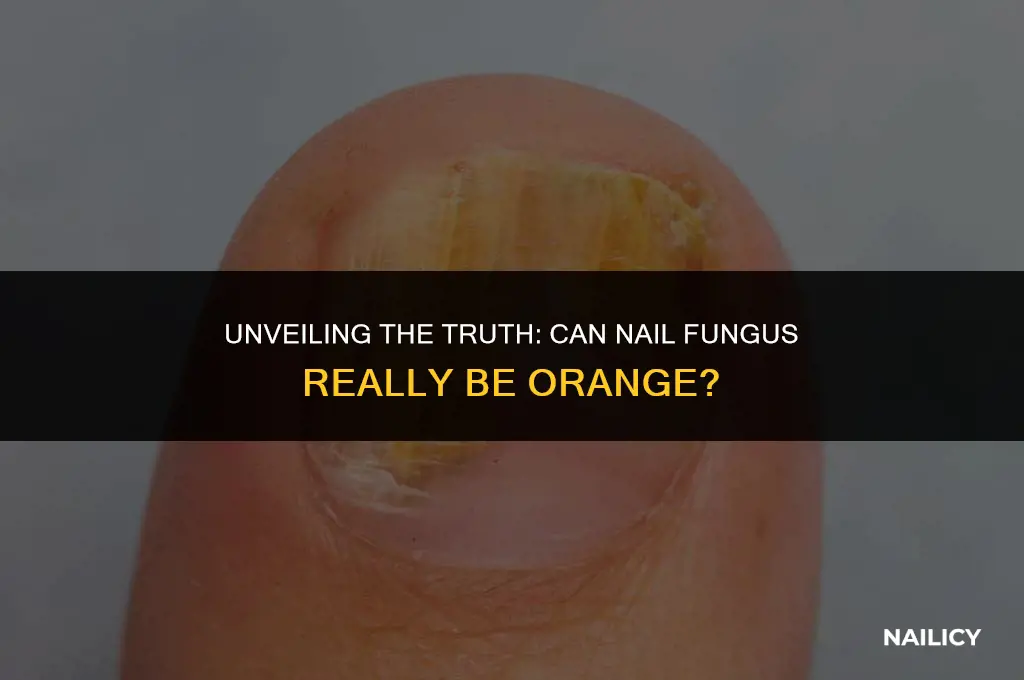 can nail fungus be orange