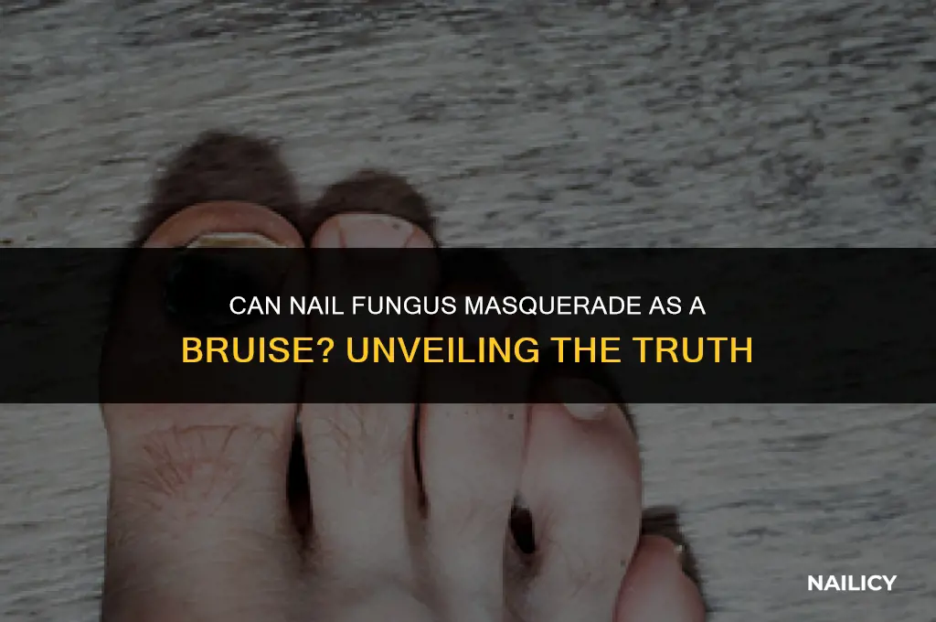 can nail fungus look like a bruise