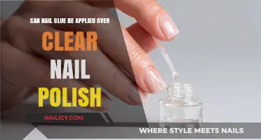 Can Nail Glue Be Applied Over Clear Nail Polish?