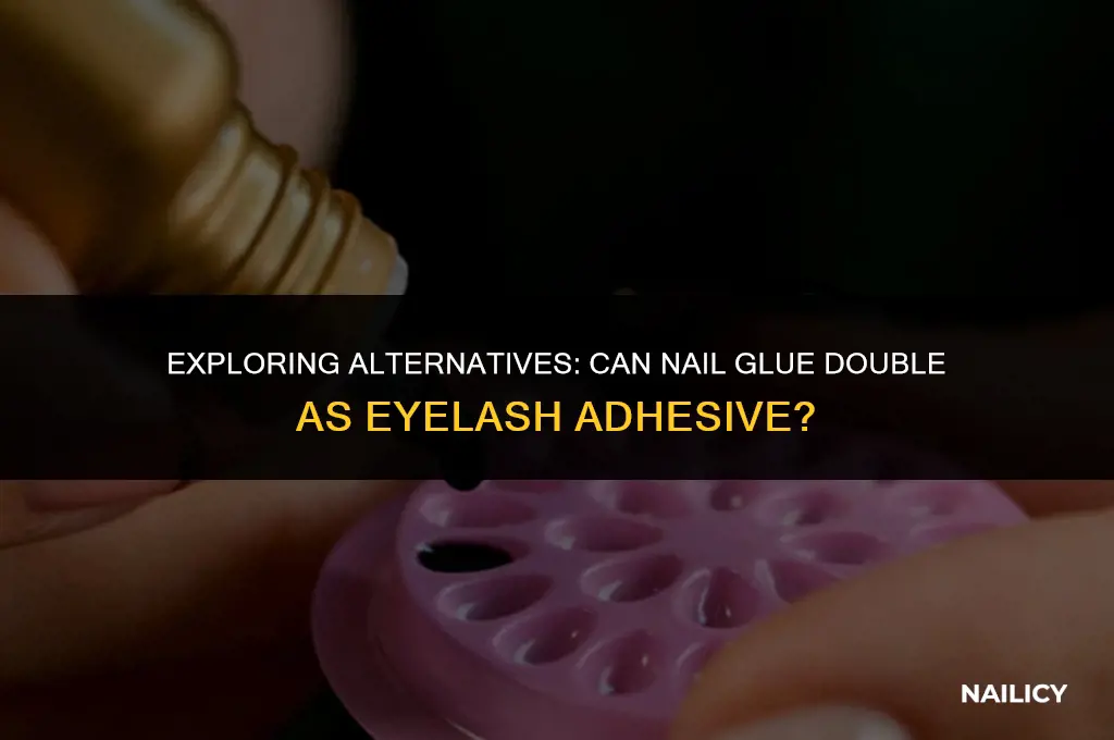 can nail glue be used as eyelash glue