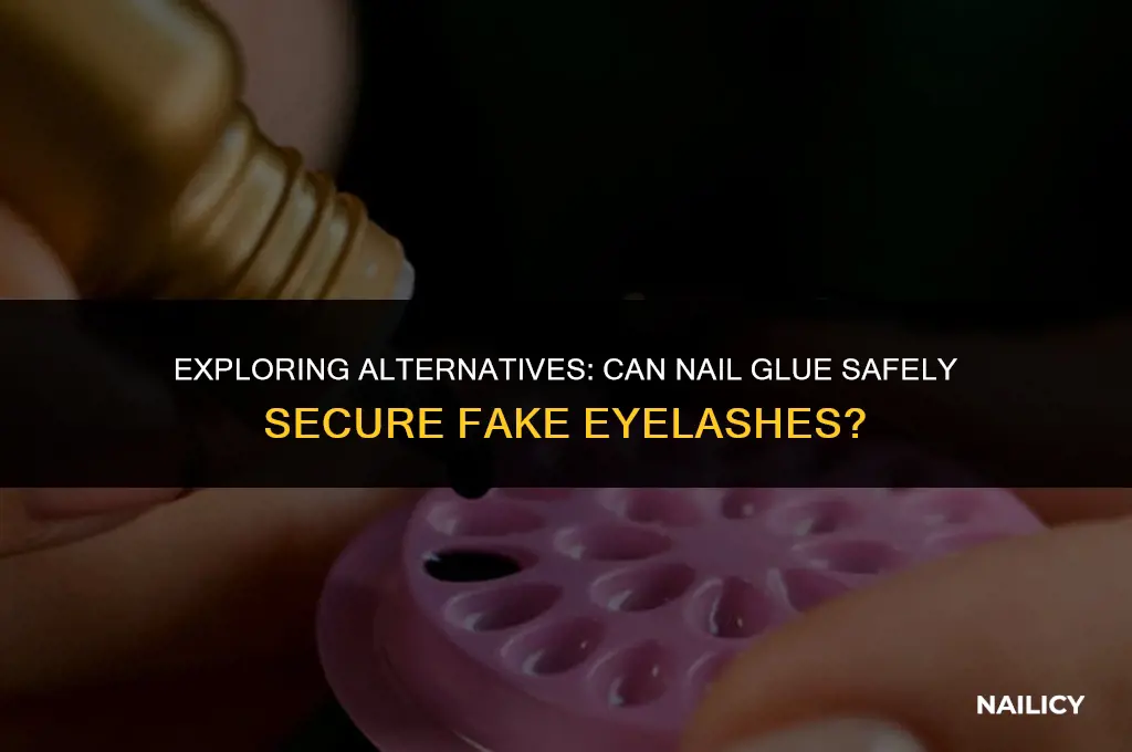 can nail glue be used for fake eyelashes