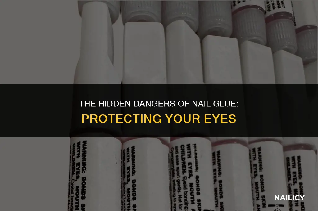 can nail glue damage your eyes