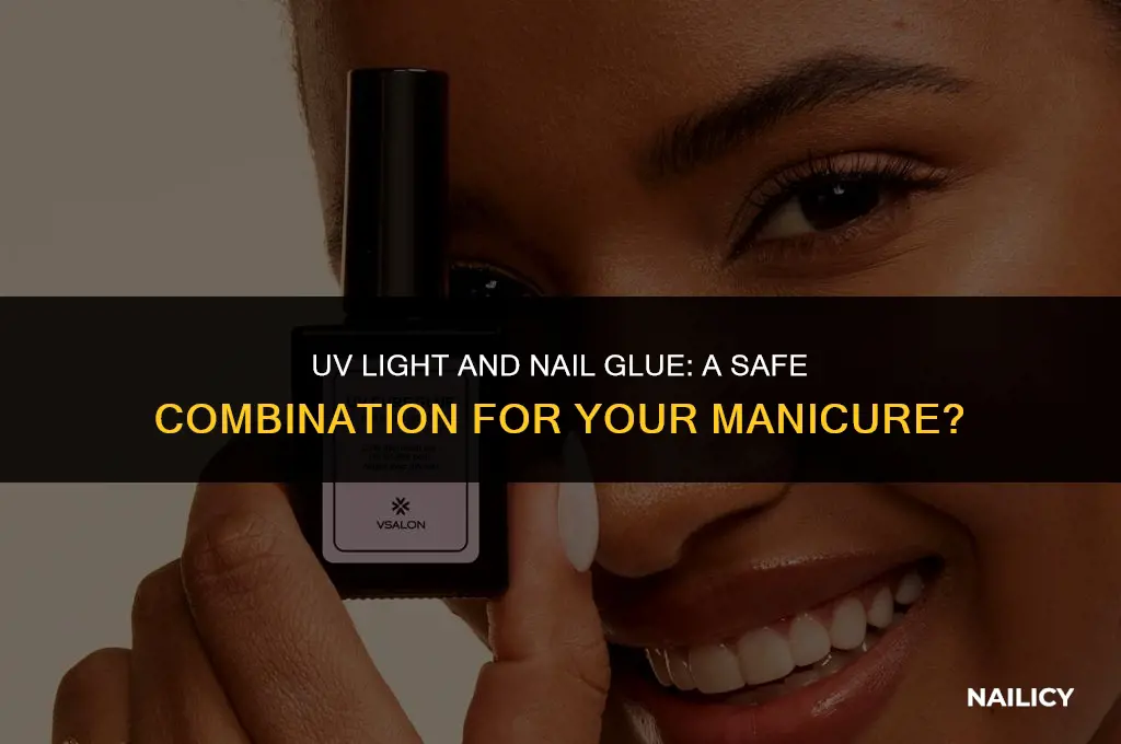 can nail glue go under uv light