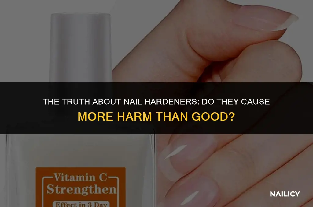 can nail hardener damage your nails