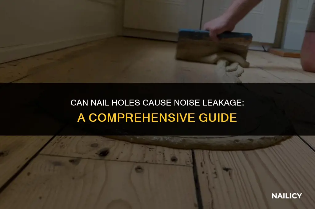 can nail holes cause noise leakage