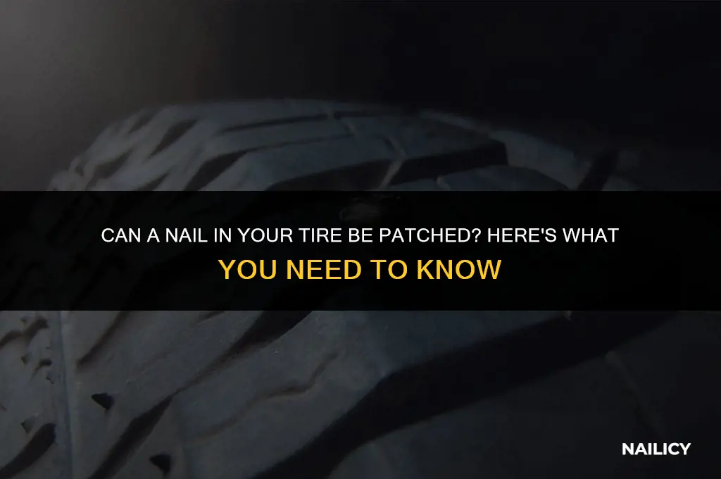 can nail in tire be patched