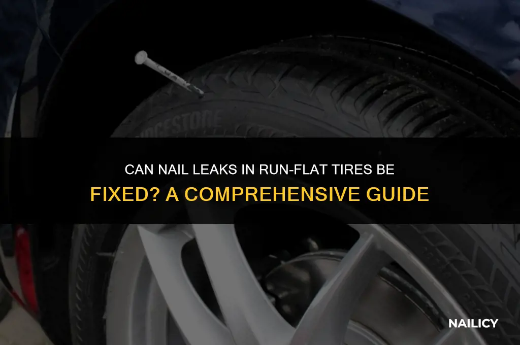 can nail leaks in run flat tires be fixed