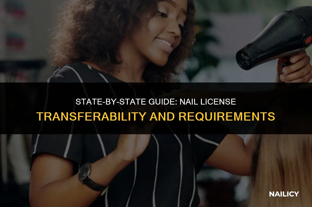 can nail license work at different states