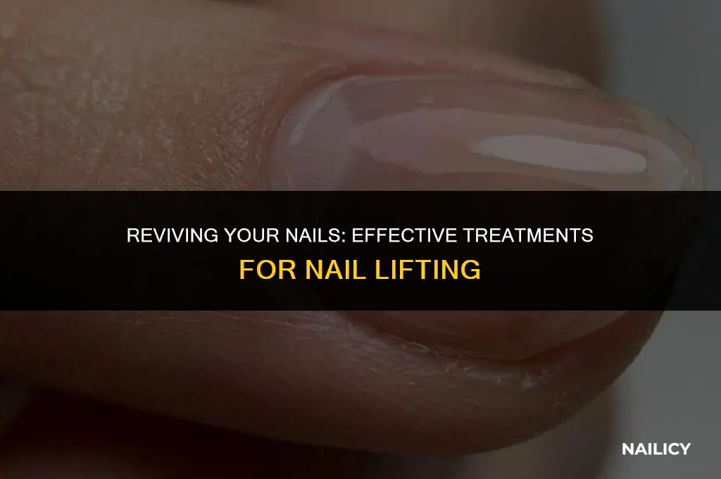 can nail lifting be cured