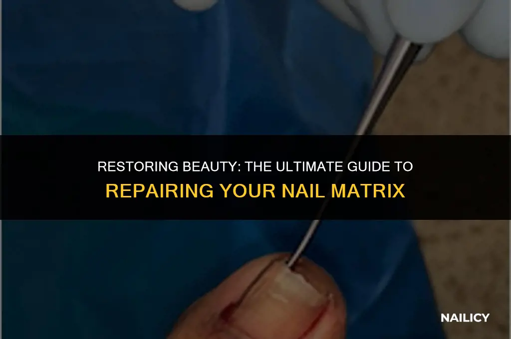 can nail matrix be repaired