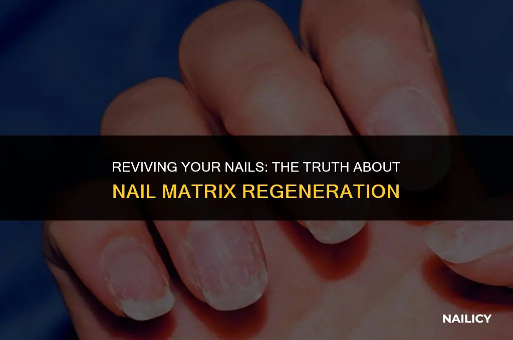 can nail matrix grow back
