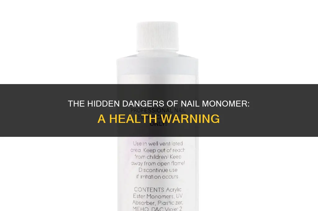 can nail monomer make you sick