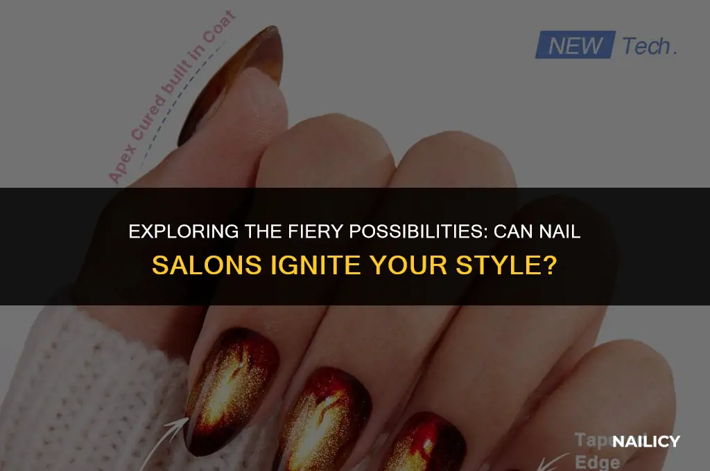 can nail places do flames