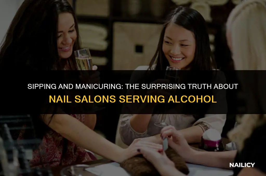 can nail places serve alcohol