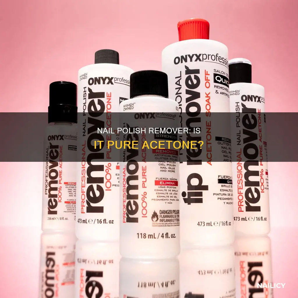 can nail poish remover the same as acetone