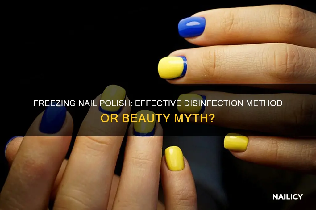 can nail polish be disinfected by freezing it