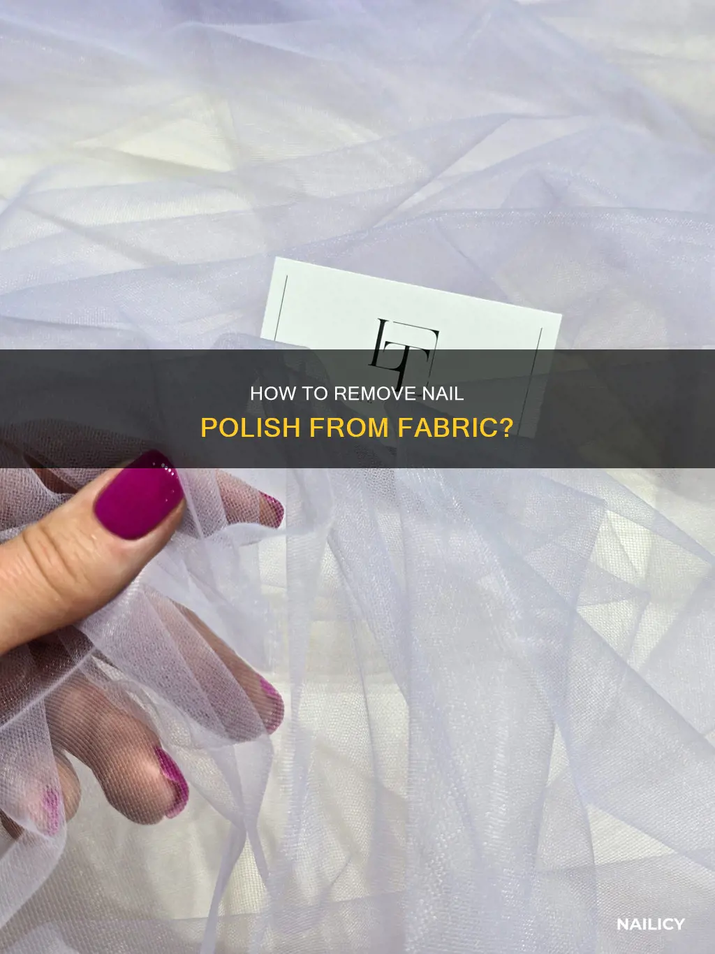 can nail polish be removed from fabric