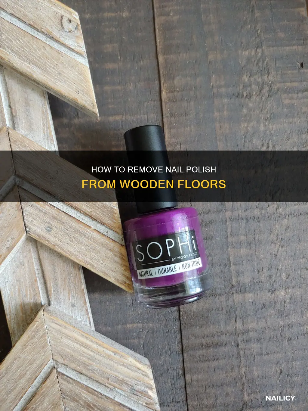 can nail polish be removed from wood floor