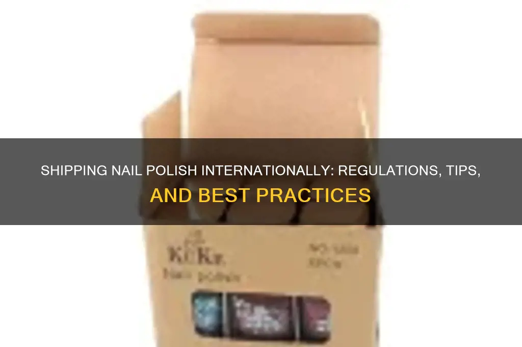 can nail polish be shipped internationally