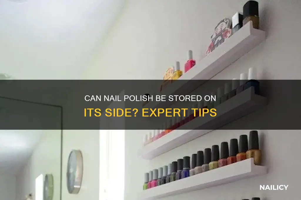 can nail polish be stored on its side