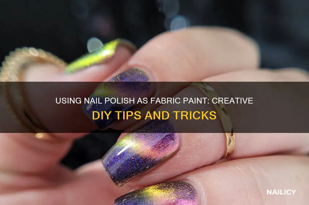 can nail polish be used as fabric paint