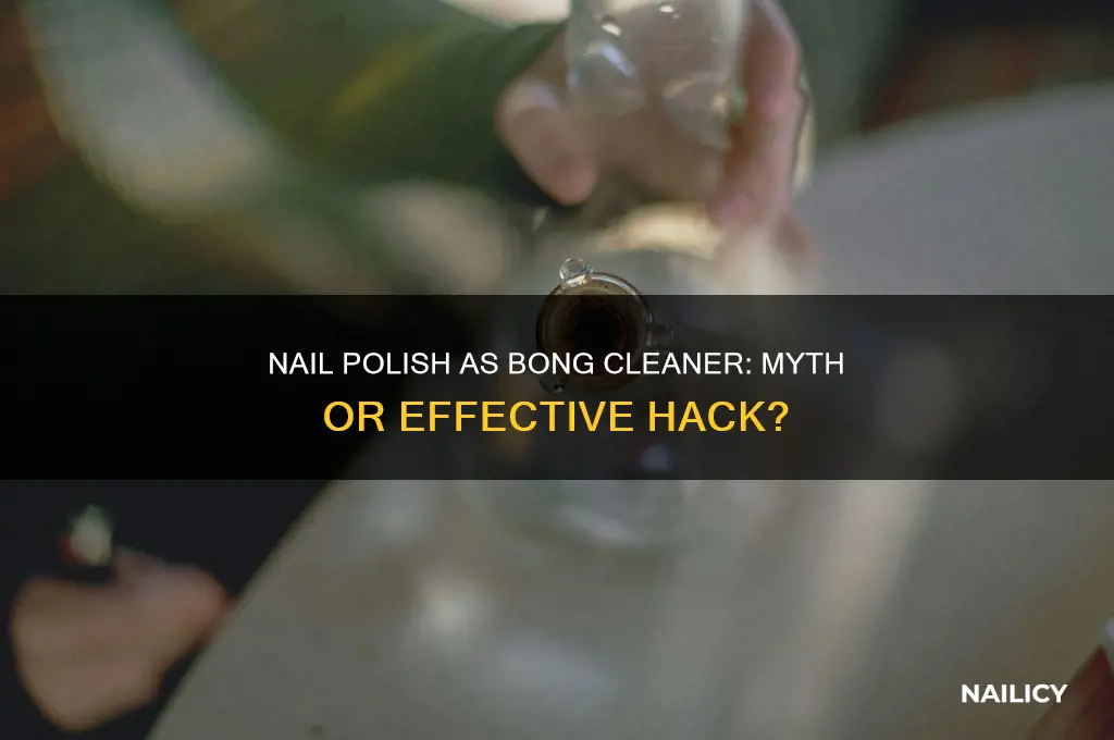 can nail polish clean a bong
