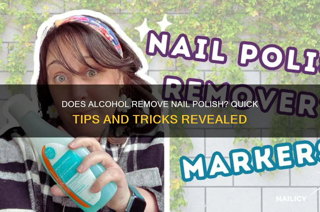can nail polish come off with alcohol