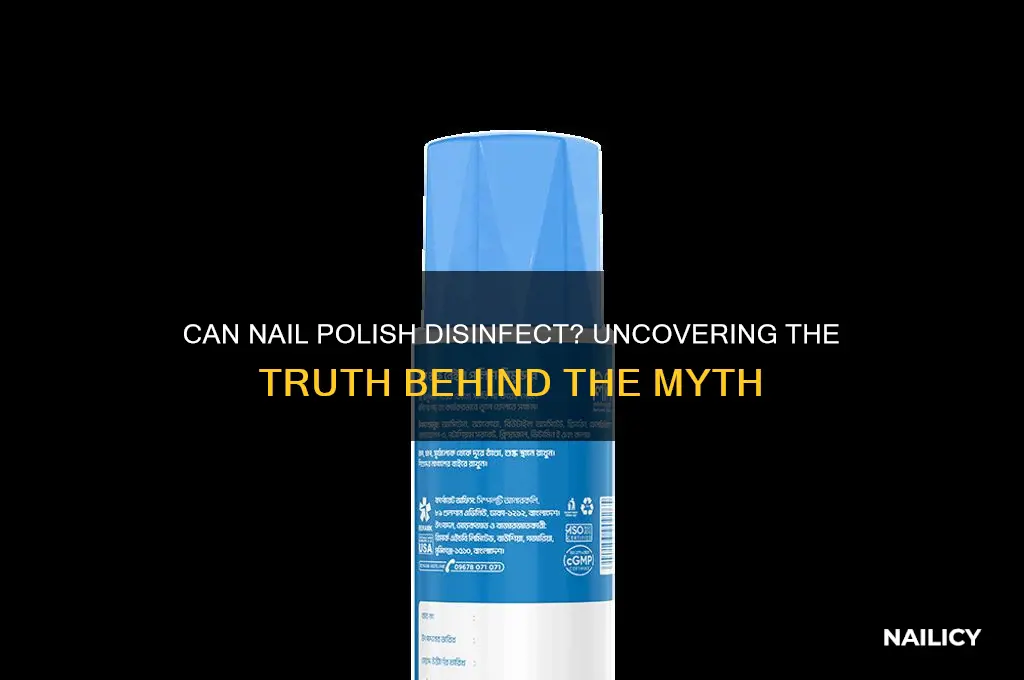 can nail polish disinfect