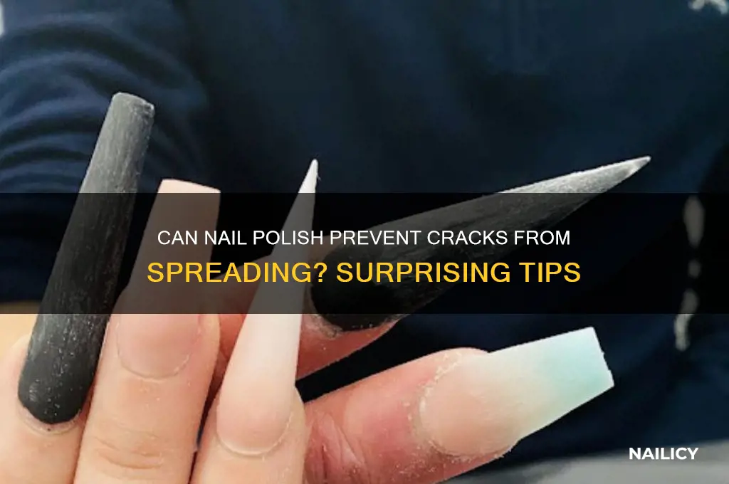 can nail polish help cracks from spread