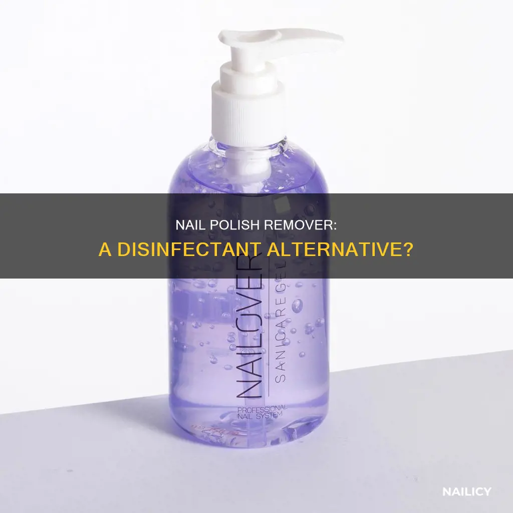 can nail polish remover be used as a disinfectant