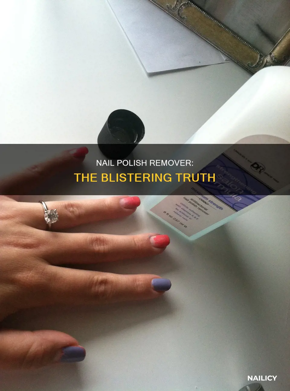 can nail polish remover cause blisters