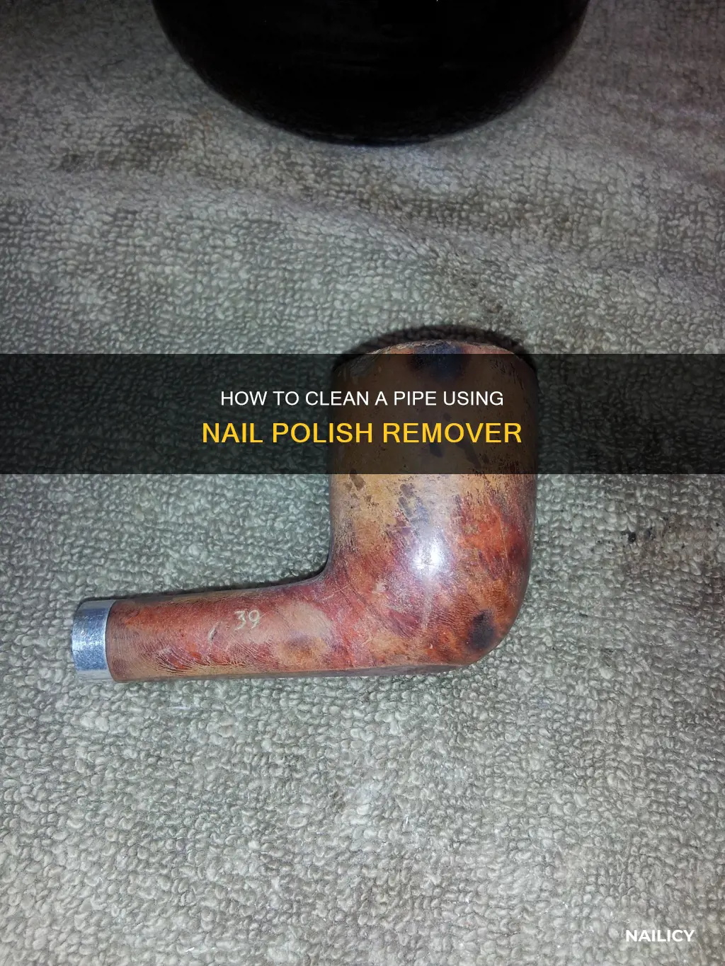 can nail polish remover clean a pipe