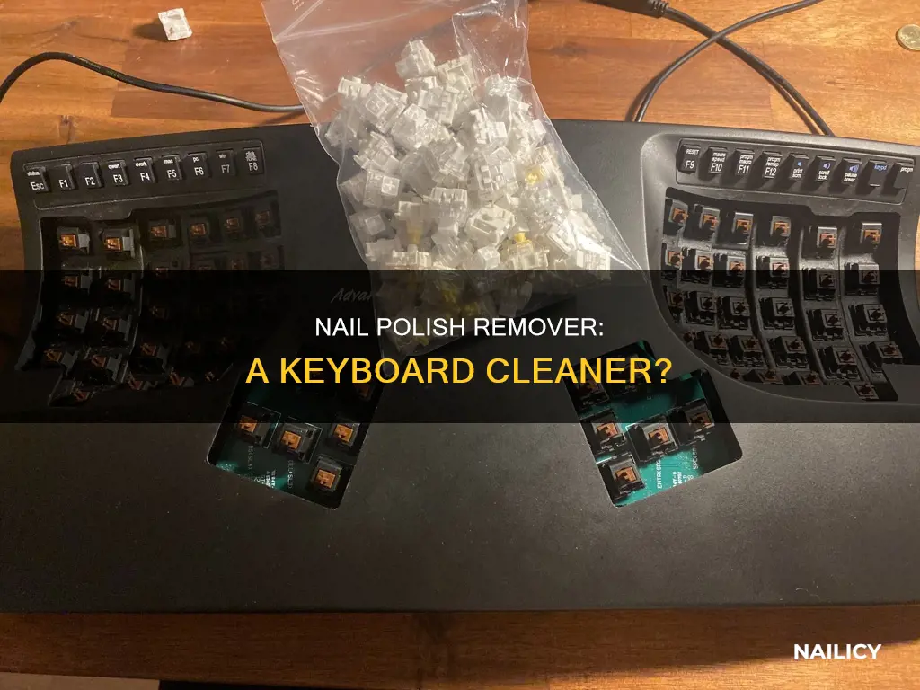 can nail polish remover clean keyboard