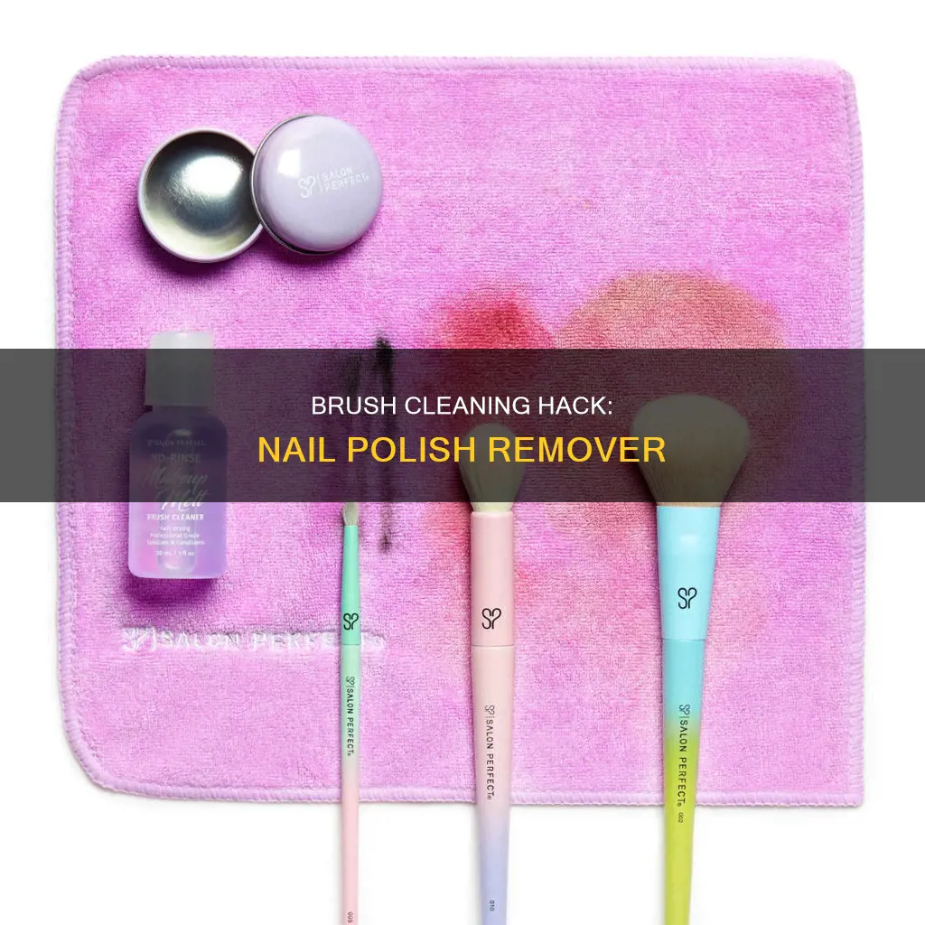 can nail polish remover clean makeup brushes