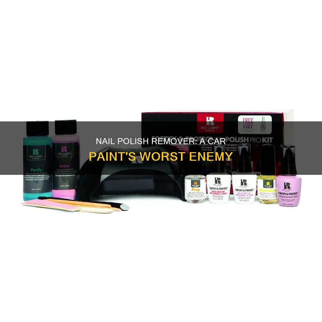 can nail polish remover damage car paint