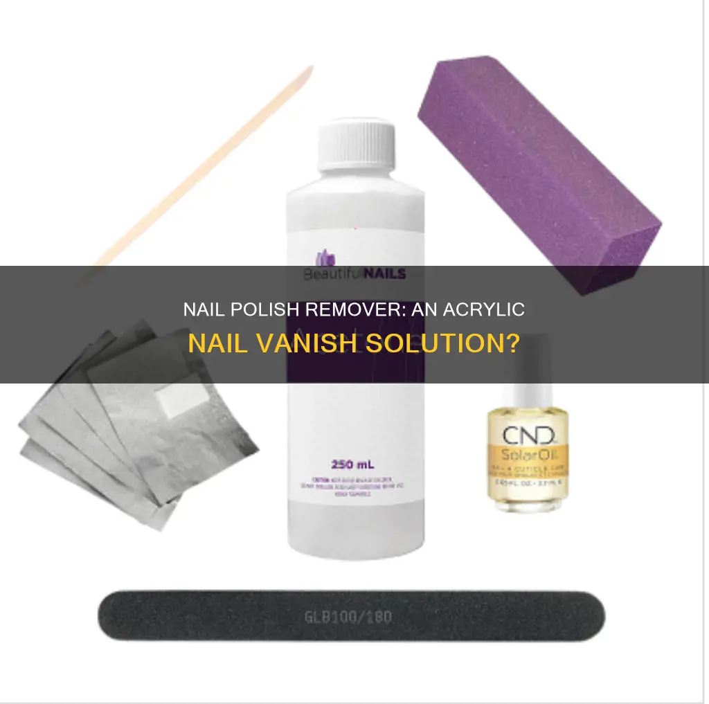 can nail polish remover remove acrylic